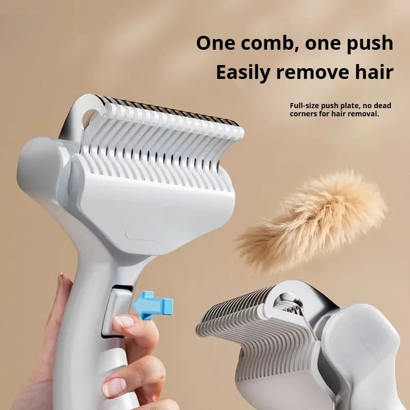 1PC Dog Brush Stainless Steel Dogs Combs Massage Cat Dog Grooming Brush Pet Hair Remover Cleaning Tools Portable Pet Supplies